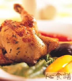 百里香烤春鸡的做法