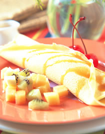 水果蛋饼捲的做法