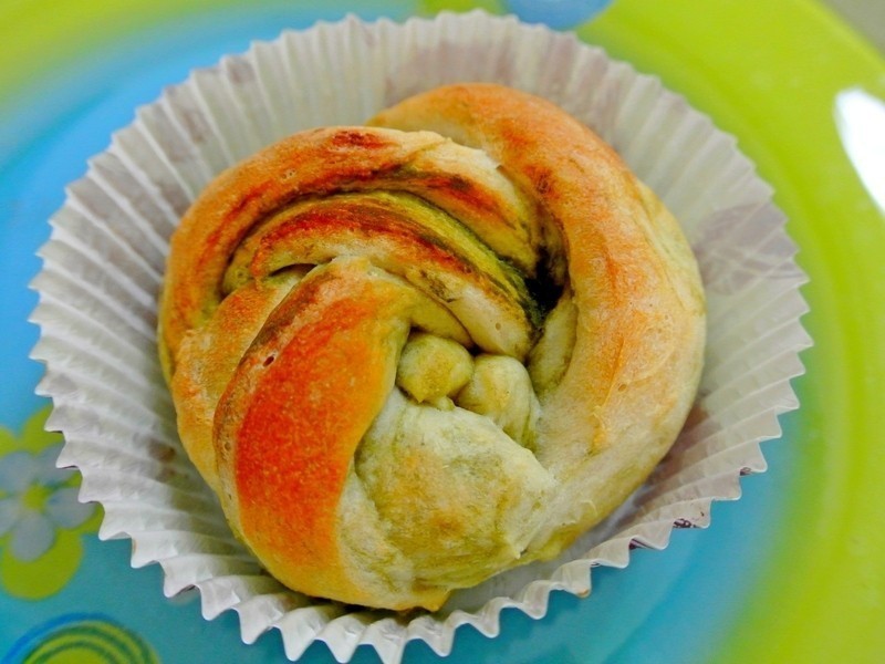 日式抹茶花卷的做法