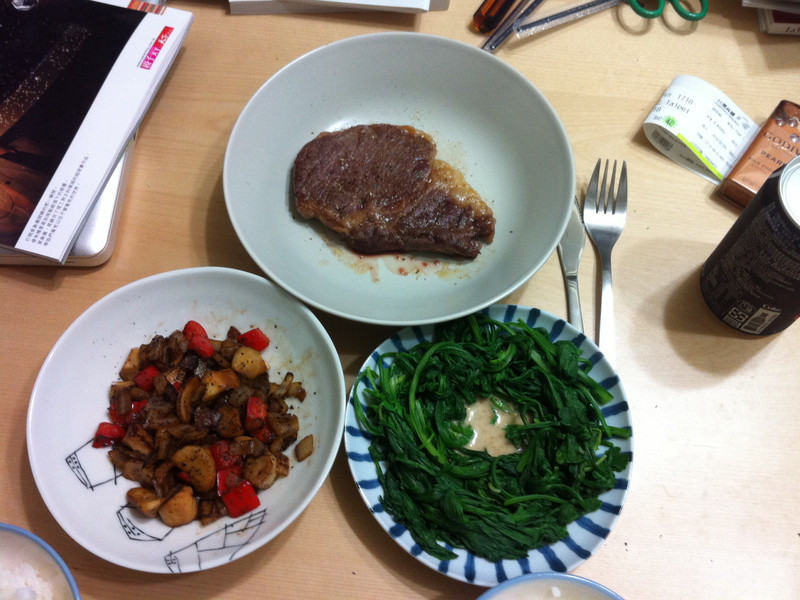 牛排晚餐的做法