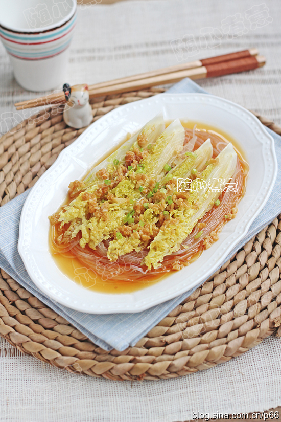 蒜蓉粉丝蒸娃娃菜的做法