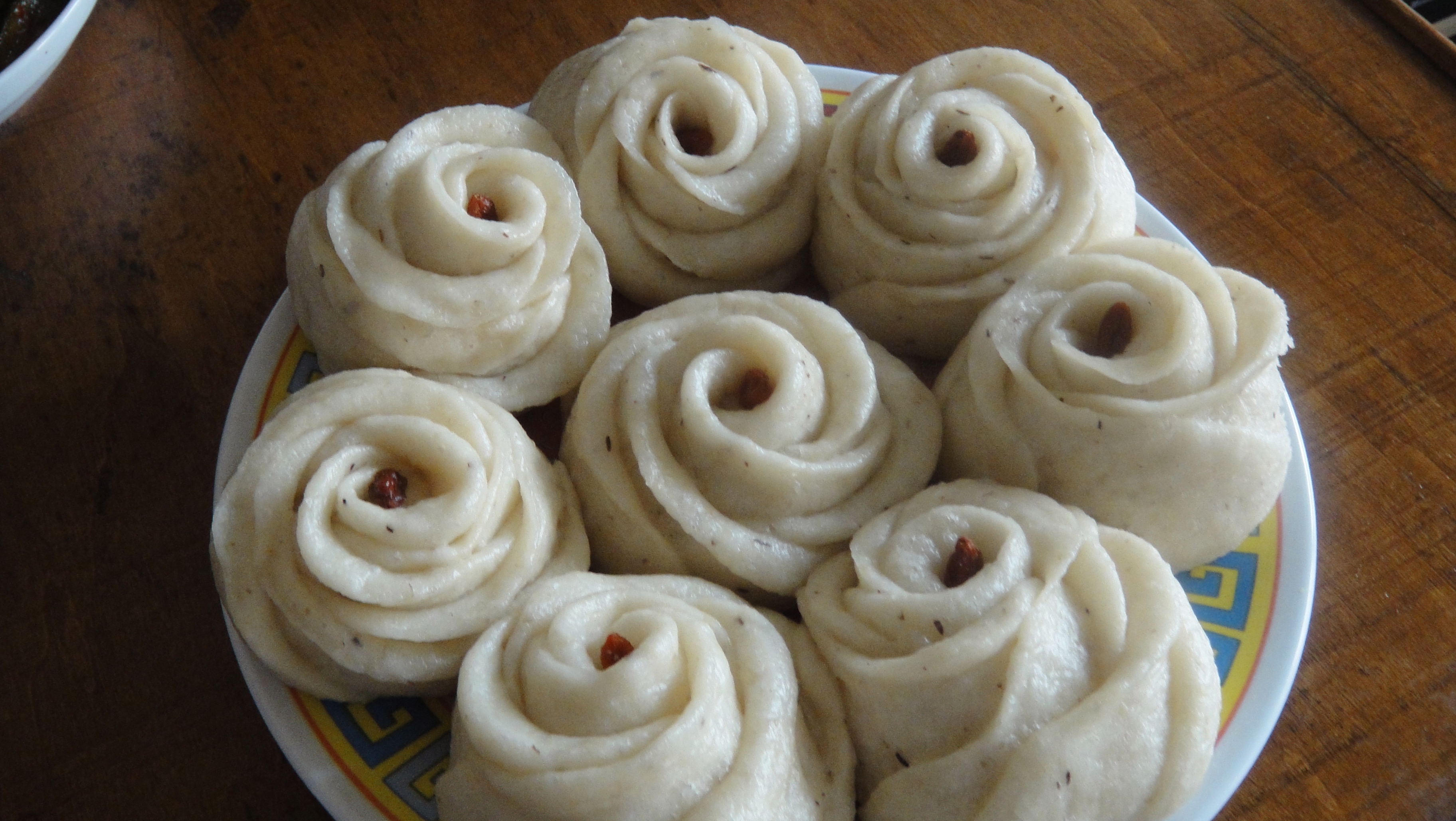 豆渣玫瑰花卷的做法