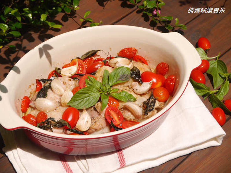 蕃茄罗勒烤鸡?多汁升级版?的做法