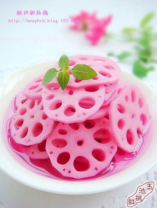 酸甜胭脂藕的做法