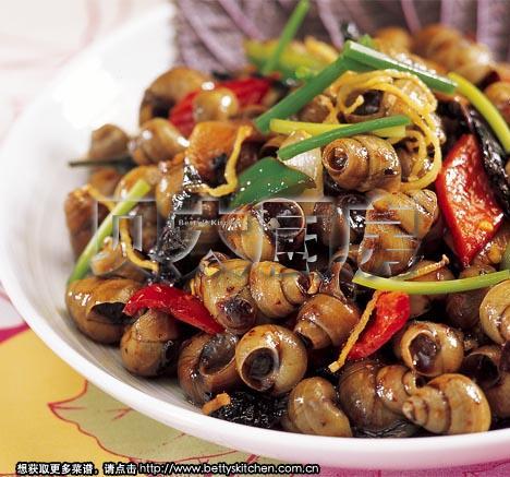 紫苏爆田螺的做法