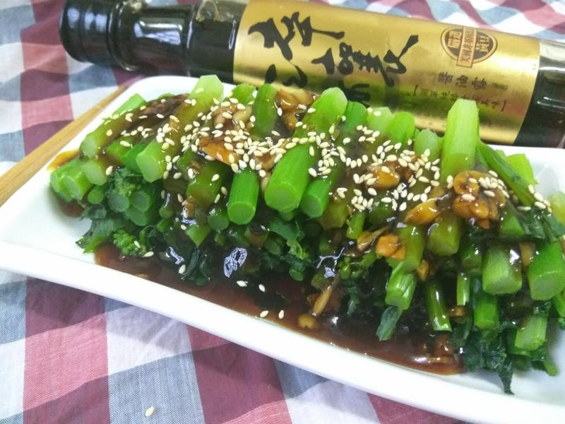 蒜香芥蓝菜的做法