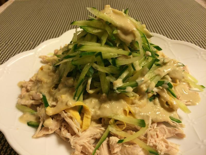 凉拌鸡丝黄瓜的做法