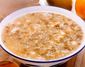 百合莲子绿豆粥的做法