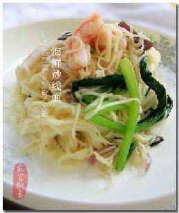 海鲜炒线面-----家乡系列菜系的做法