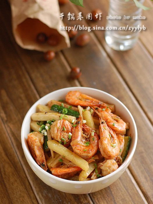 干锅基围虾的做法