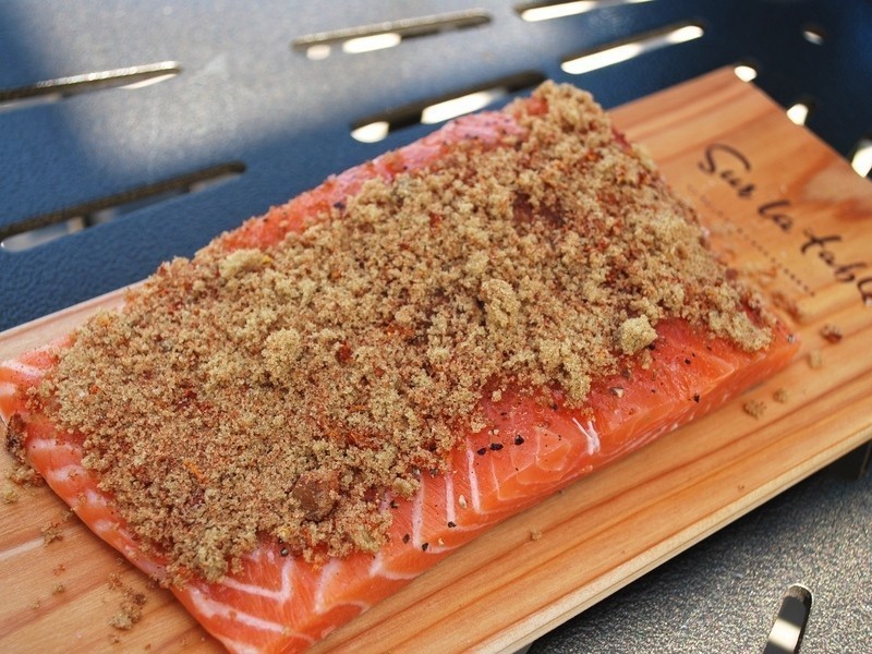 贝儿实验室。西洋杉烤鲑鱼的做法