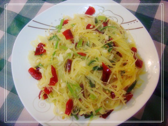 酸辣土豆丝 。的做法