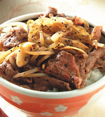 黑胡椒牛肉丼的做法