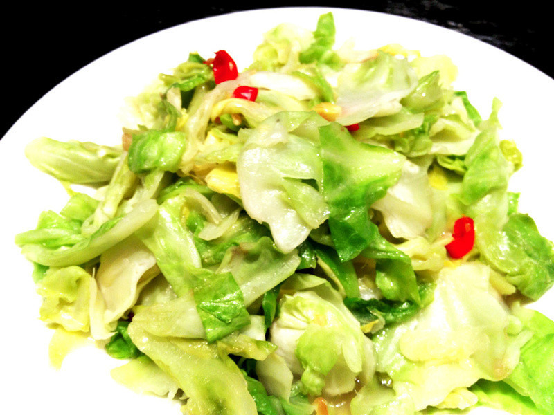 家常辣炒高丽菜 @苏发福日记的做法