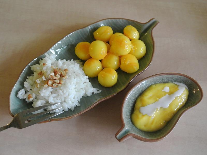 泰式甜点芒果饭(隔夜饭大变身)的做法