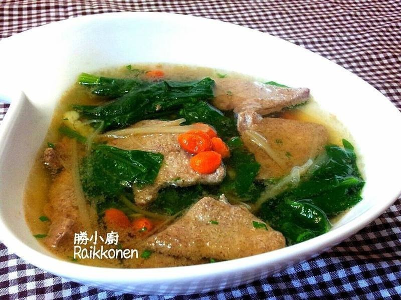 胜小厨《菠菜猪肝汤》的做法