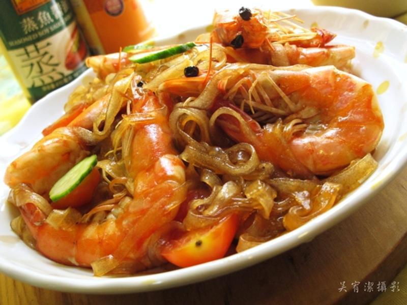 番茄鲜虾冬粉的做法