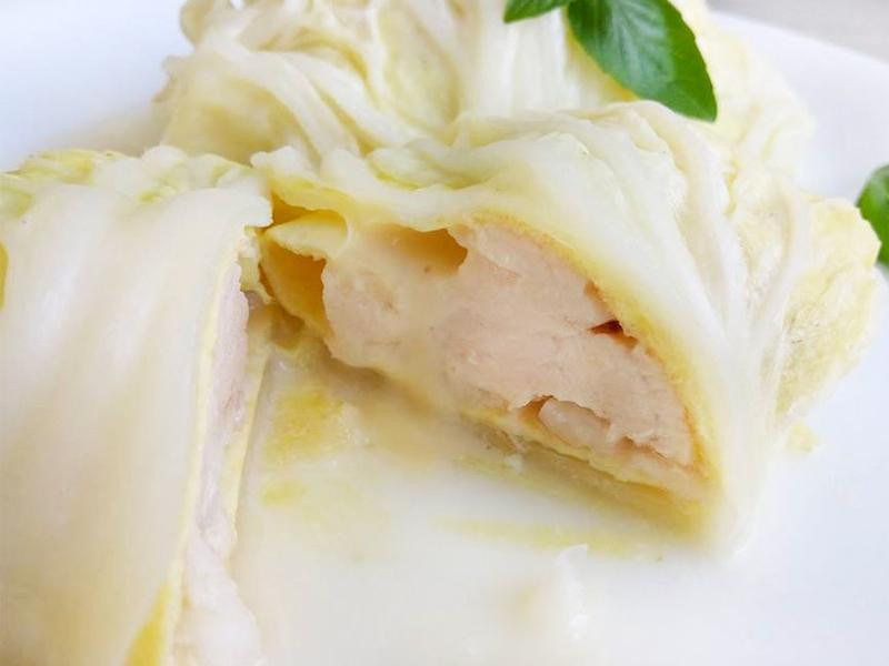 白菜起司鸡肉卷的做法