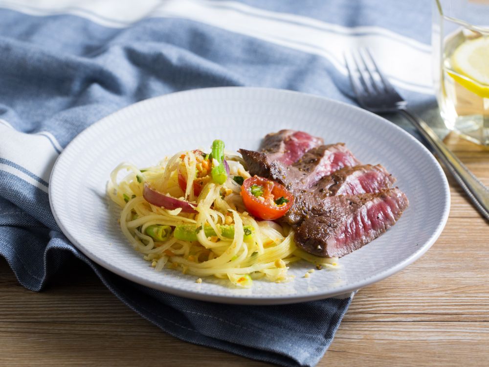 泰式和牛木瓜紫洋葱沙拉的做法