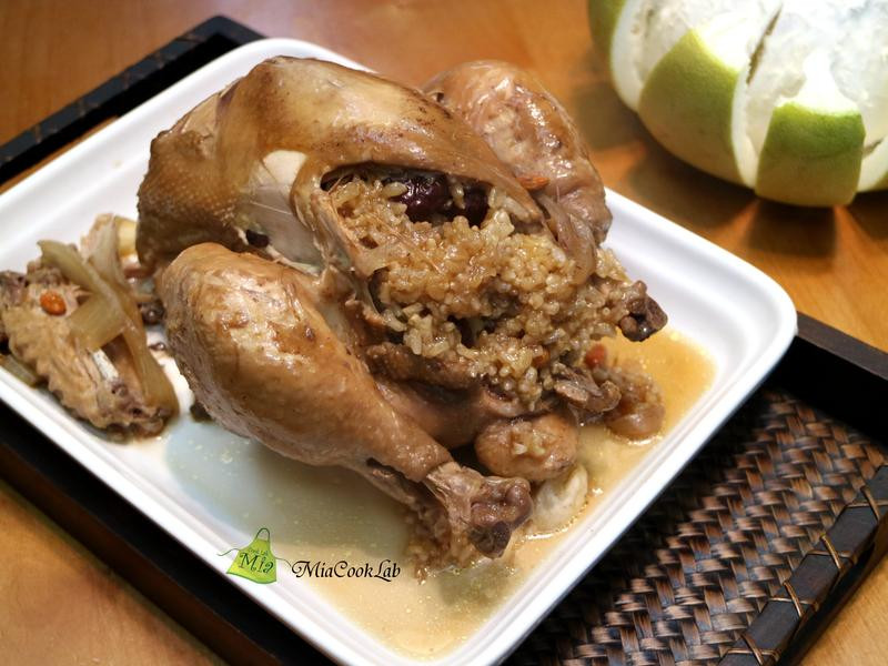 人参药膳糯米鸡的做法