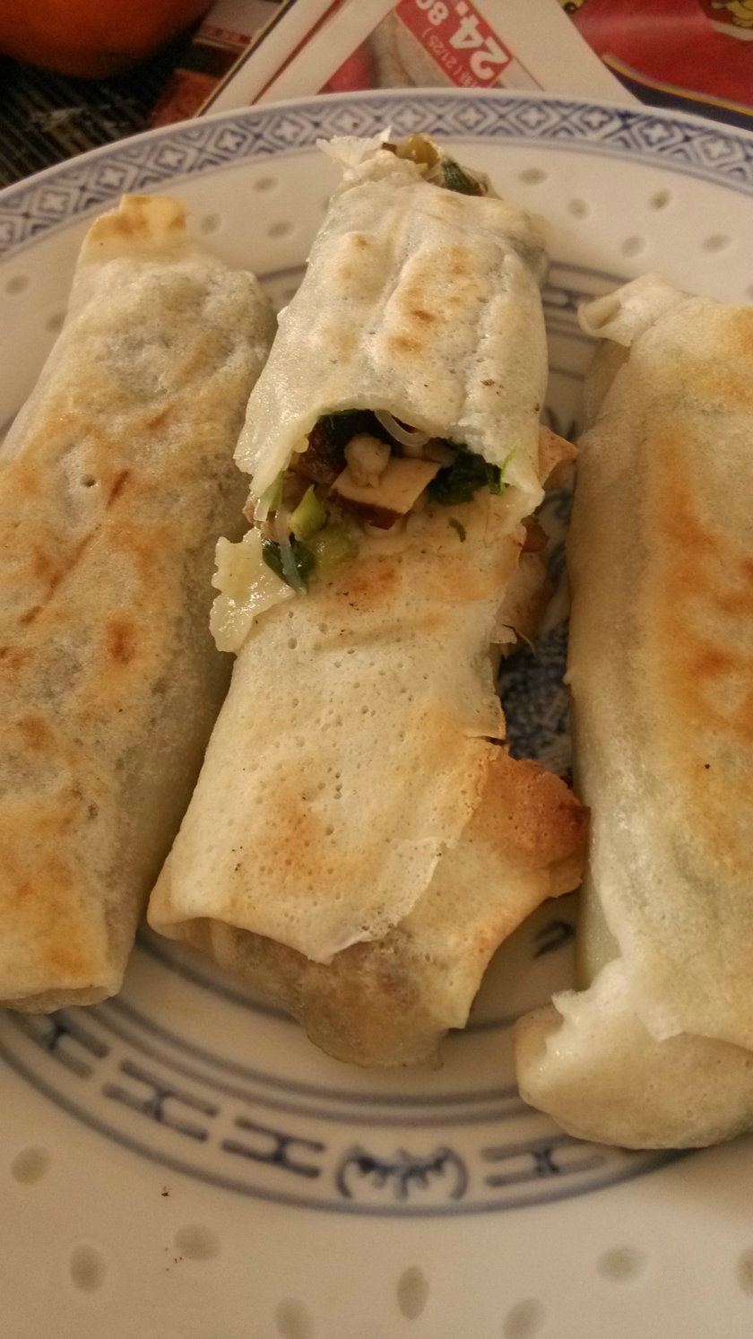 烙制什锦春卷的做法