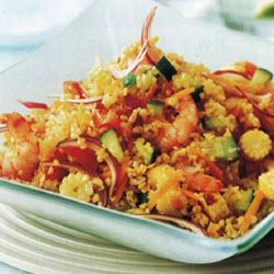 布格麦食大虾沙拉的做法