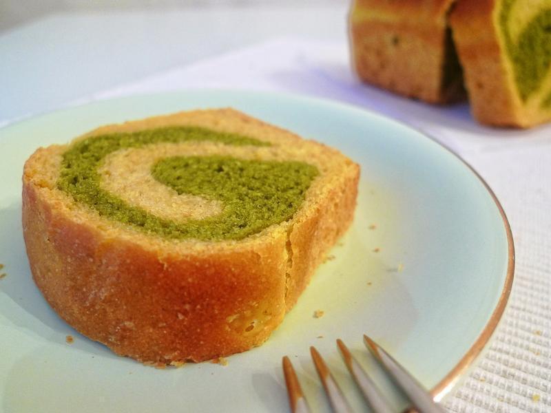 南瓜卷抹茶小吐司的做法