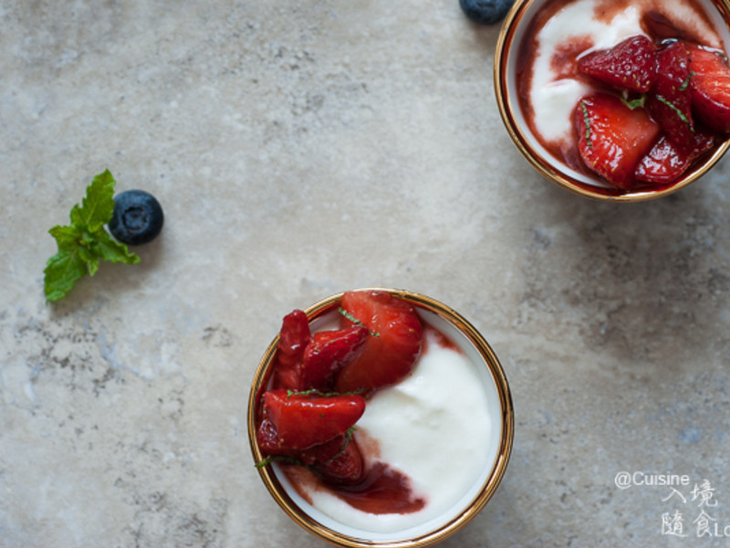 酸甜交织巴沙米可醋渍草莓的做法