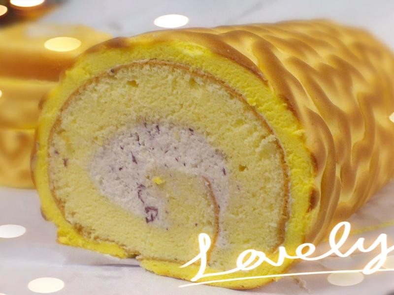 虎皮蓝莓戚风蛋糕的做法