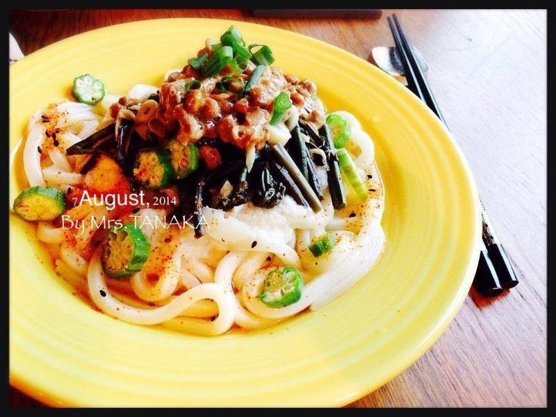 山菜纳豆冷乌龙的做法