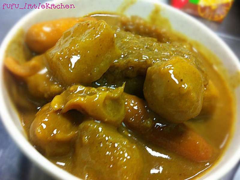 港式小吃 - 咖哩杂锦的做法