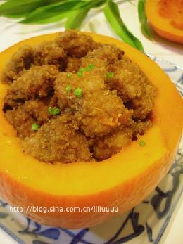 南瓜粉蒸肉的做法