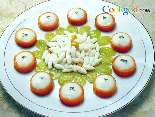 三文瓜环墨鱼脯的做法