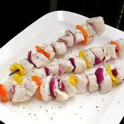 扇贝黄油柠檬烤串的做法