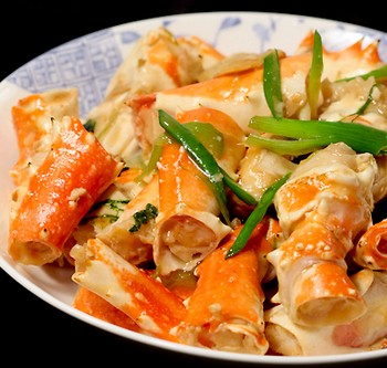 葱姜焗蟹腿的做法