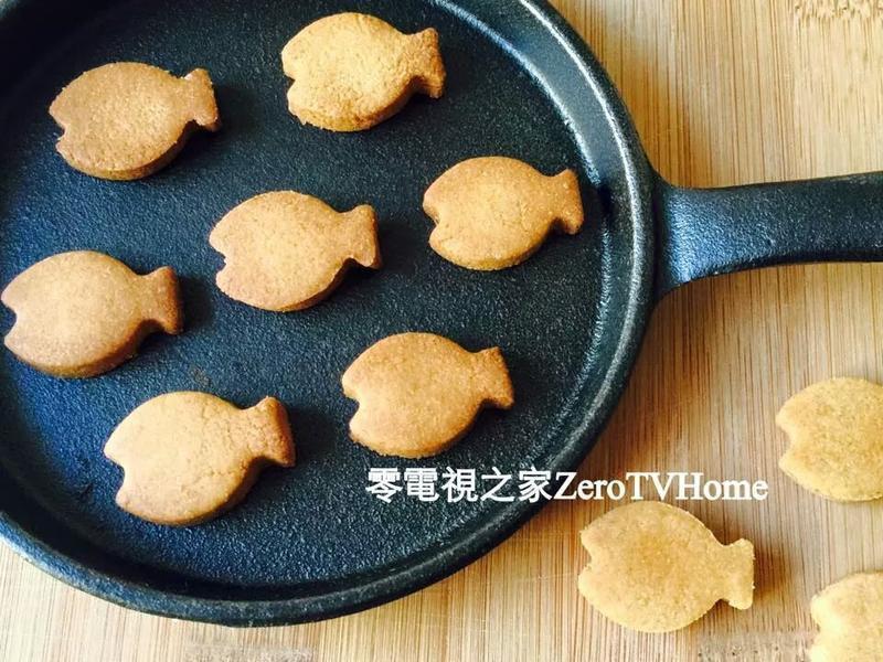大同电锅做饼干~无油全麦小鱼饼干的做法