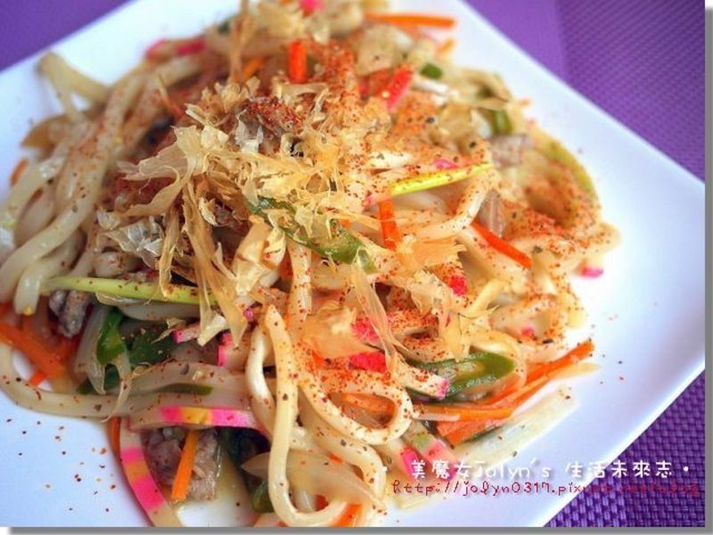 ?【日式炒乌龙面】咕溜咕溜yo的做法