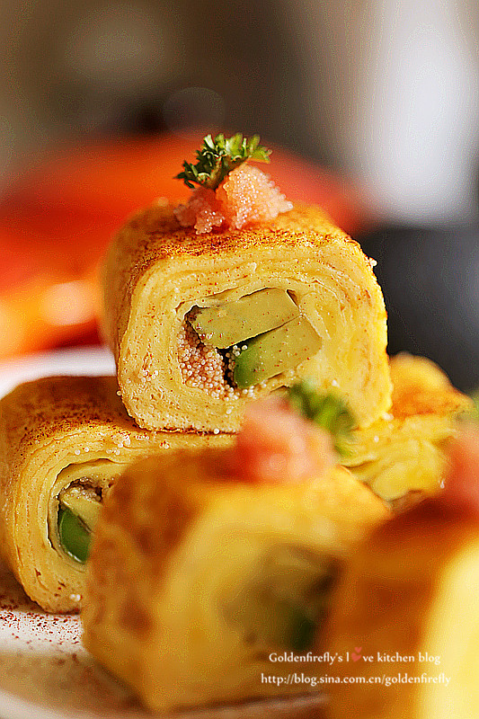 鱼子酪梨厚蛋烧的做法