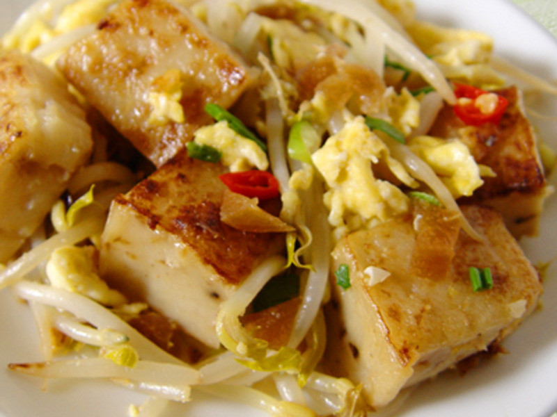 萝卜糕炒蛋的做法