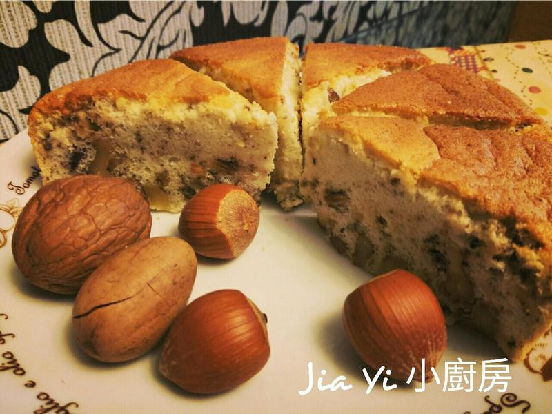 坚果戚风蛋糕的做法