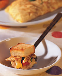 西班牙蛋卷土司的做法