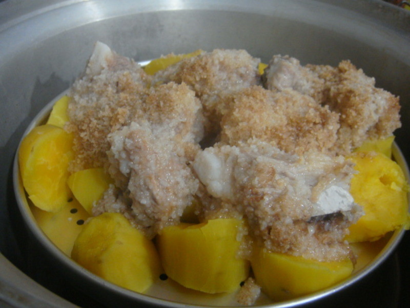 @庙口小吃@粉蒸排骨的做法