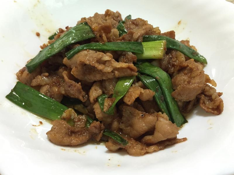 葱爆沙茶五花猪肉片的做法