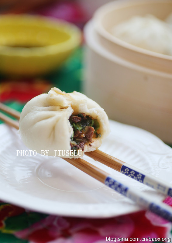 比肉包还好吃的小素包【姬松葺油菜包】的做法