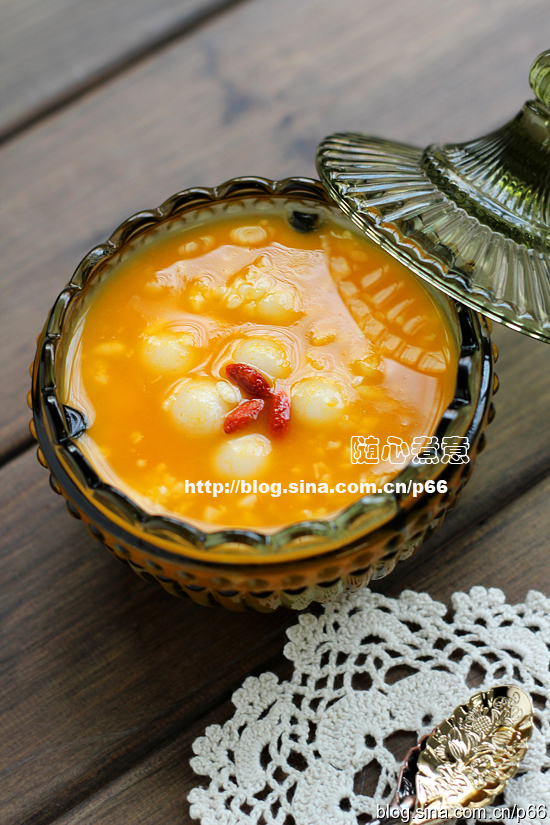 【南瓜酒酿汤圆】正月十五吃汤圆的做法