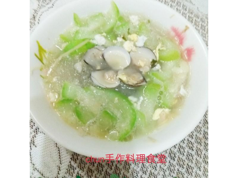 蛤蜊丝瓜春雨汤的做法