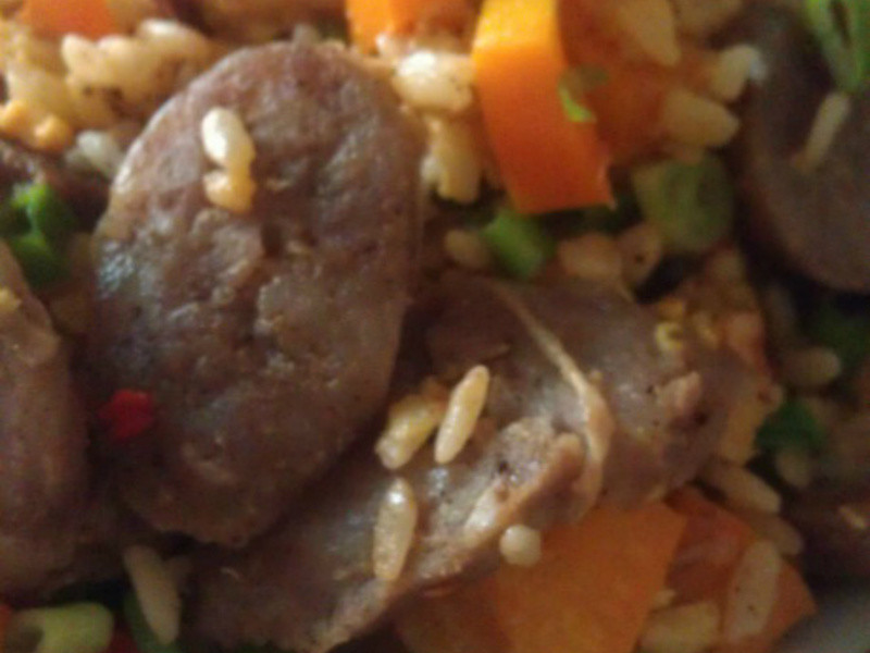 肠肠橙椒蛋炒饭的做法