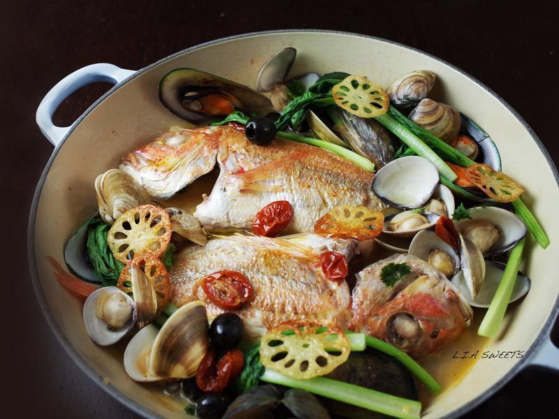 简易豪华版法式蒸煮鱼的做法