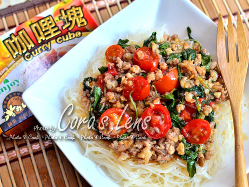 咖哩肉酱拌米粉-的做法