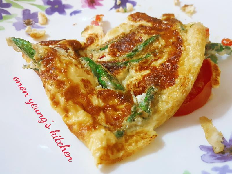 芦笋蕃茄煎蛋的做法